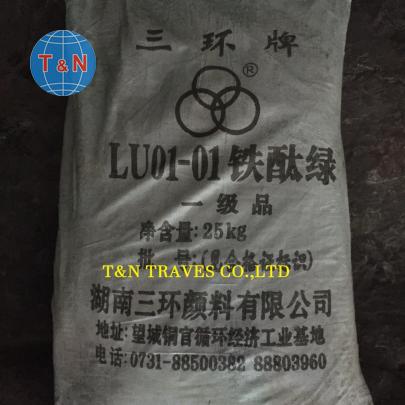 Oxit sắt xanh LU 0101/Hunan Three Ring Pigments