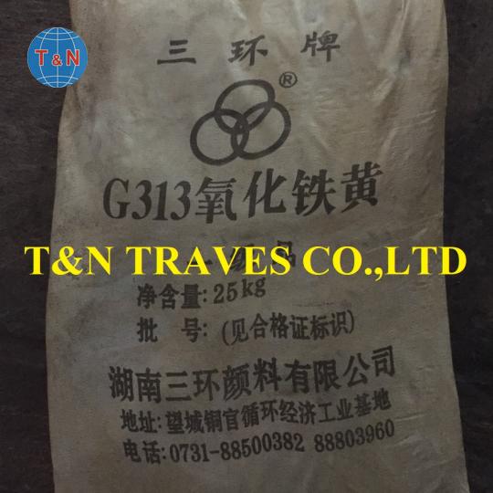 Oxit sắt v&agrave;ng G313/Hunan Three Ring Pigments