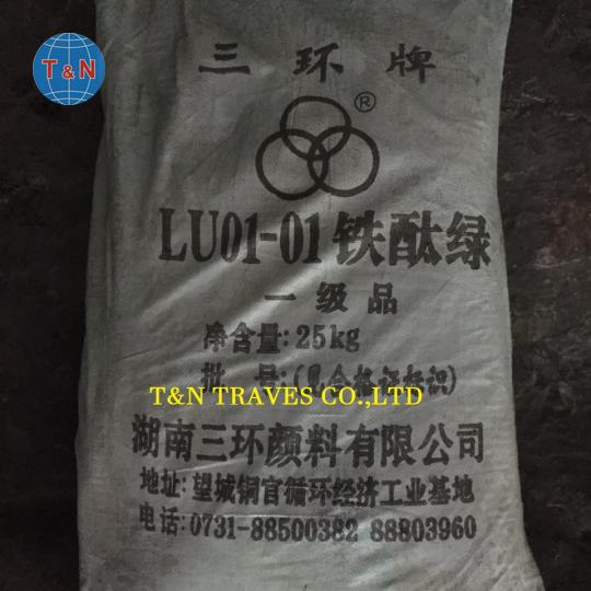 Oxit sắt xanh LU 0101/Hunan Three Ring Pigments